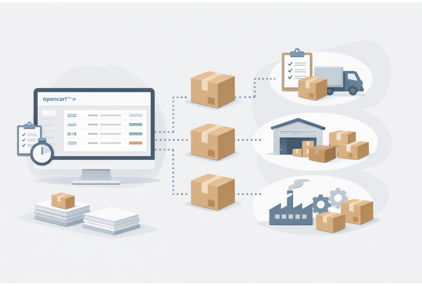 Разделение заказов по партиям и поставщикам в OpenCart