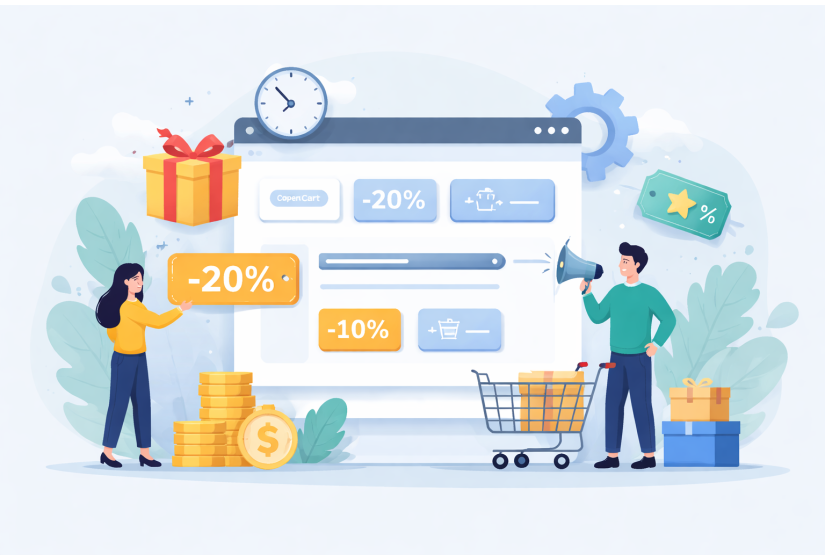 Настройка акций, скидок и спецпредложений в OpenCart