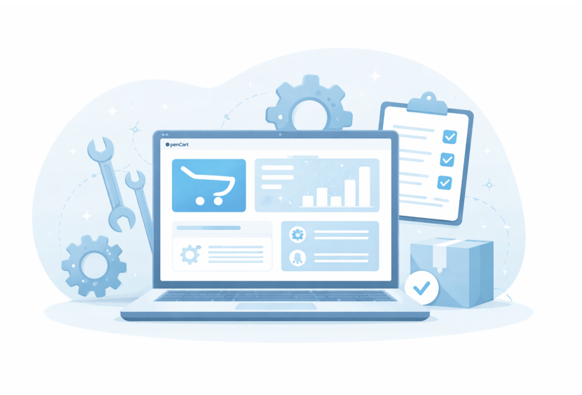 Первичная настройка OpenCart