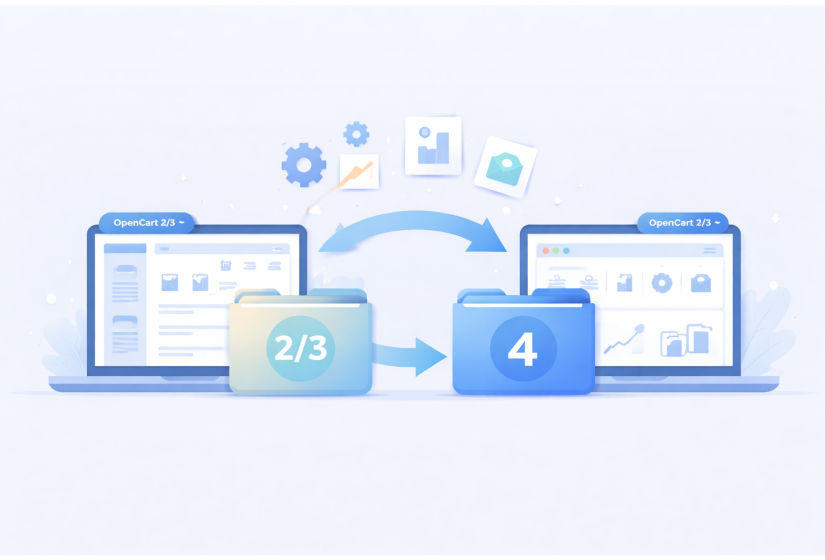 Миграция с OpenCart 2 или 3 на OpenCart 4