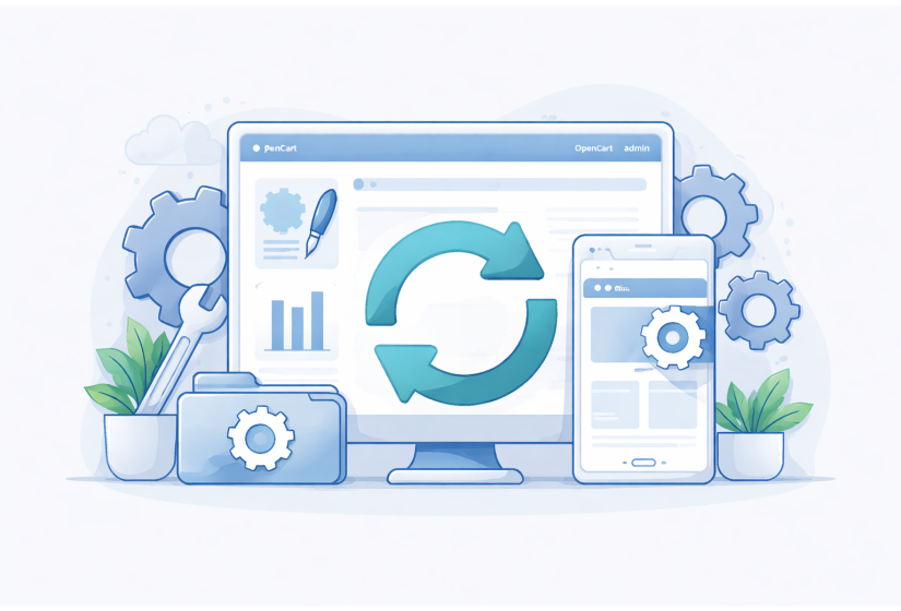 Обновление модулей и шаблонов OpenCart