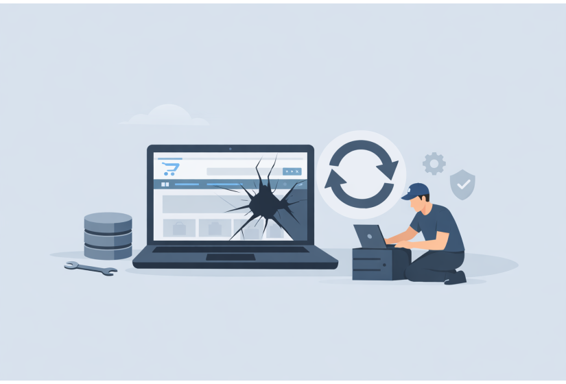 Восстановление сайта OpenCart