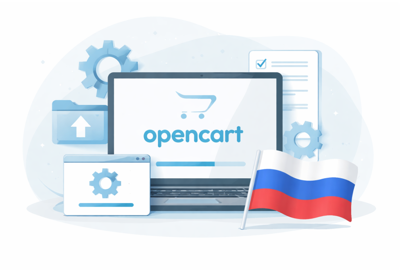 Установка русской версии OpenCart