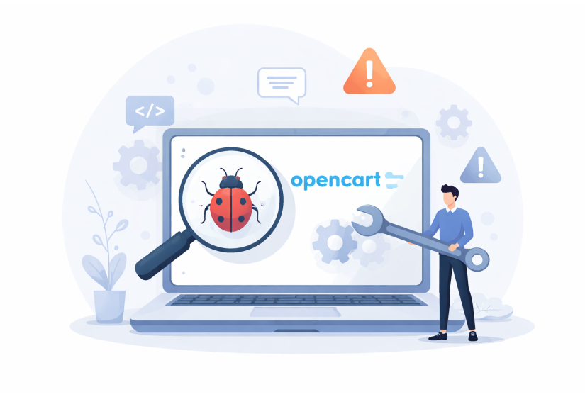 Исправление ошибок и багов OpenCart