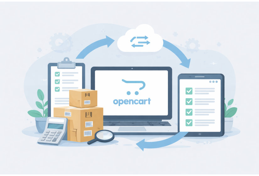 Синхронизация остатков и заказов в OpenCart